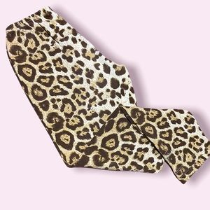 Alli Girls Leopard Leggings Girls Size M